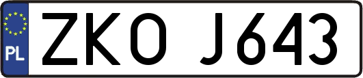 ZKOJ643