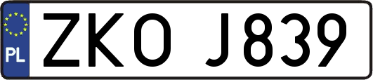 ZKOJ839