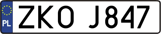 ZKOJ847