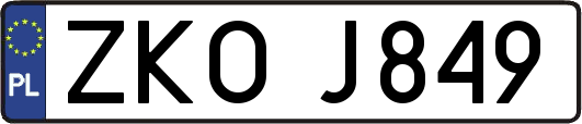ZKOJ849