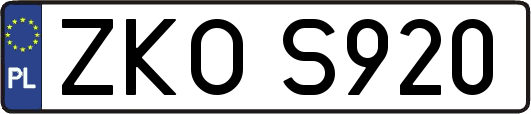 ZKOS920