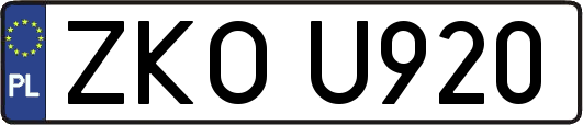 ZKOU920