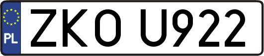 ZKOU922
