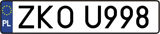 ZKOU998