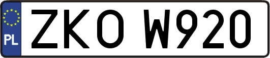 ZKOW920