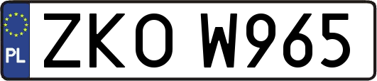 ZKOW965
