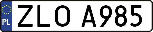 ZLOA985