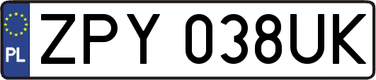 ZPY038UK