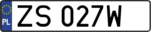 ZS027W