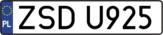ZSDU925