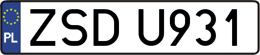 ZSDU931