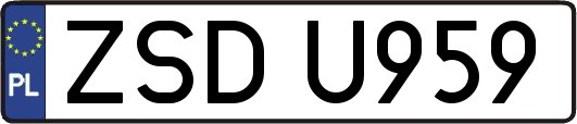 ZSDU959