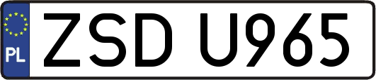 ZSDU965