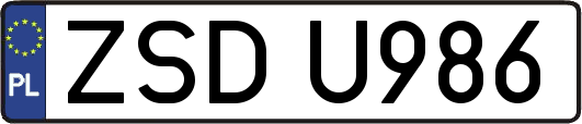 ZSDU986