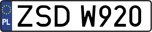 ZSDW920