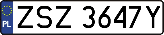 ZSZ3647Y