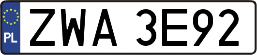 ZWA3E92